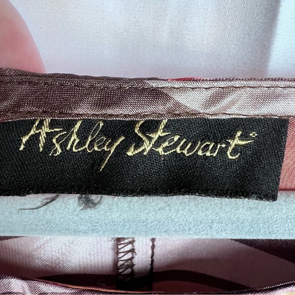 Ashley Stewart Striped Satin Poncho Blouse Plus Size 1X–3X Dolman Sleeve Fall - Picture 3 of 3